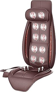 Massage pillow of the neck and Skyland back with rotation, air cushion, kneading 3D back fabrics of the back with integrated fan, for the office and the house - EM -5226 Brown.. DIAYTAR NIGERIA redefines convenience with our vast product selection and swift nationwide delivery.