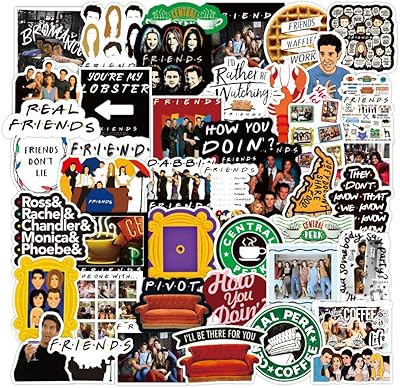 Stickers Friends for skateboarding guitar suitcase graffiti stickers for car luggage carrier waterproof bike (100 rooms).. Unlock access to a wide range of products with DIAYTAR NIGERIA's affordable e-commerce platform.