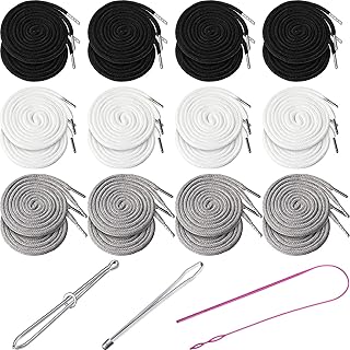 24 -piece WellbBond 59 "Universal replacement tightening cord Cordon for clothing 3 -piece elastic wire Elastic tie Easy wire wire for tracksuit, shores, hooded sweatshirts.. DIAYTAR NIGERIA: Where every purchase is affordable and delivery is always within a week.