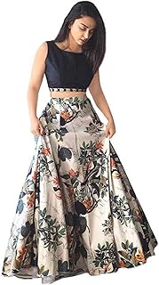 96NU Fashion Lehenga Choli Dress in Semi-Co-Coused Silk For Girl (Print Lehenga Choli_White_one Size), white, one size, single size.. Discover a new way to shop with DIAYTAR NIGERIA's comprehensive marketplace and quick delivery options.