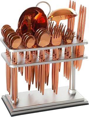 Life Smile cutlery service for 6 people, set of pure stainless steel cutlery with tea and ice cream and ice cream/fork dinner and cake/fruit/soup ladle/rice service (shiny pink gold).. DIAYTAR NIGERIA combines affordability with convenience, delivering your purchases within 5-8 days.