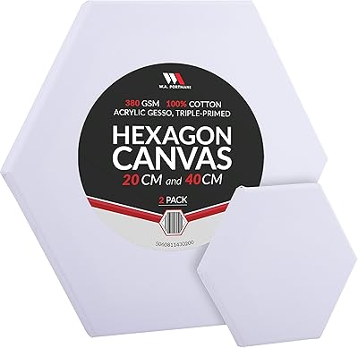 Set of 2 hexagonal canvases wa portman small and large.. DIAYTAR NIGERIA makes online shopping accessible with our budget-friendly prices and reliable shipping.