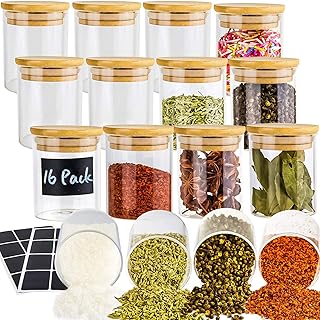 Set of glass jars with hermetic bamboo lids for spices.. Tired of overpriced goods and slow delivery? DIAYTAR Nigeria brings affordability and speed together with a wide selection of products.