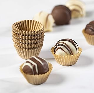 Chocolate beige paper dessert cups. 4 DE PASTRY Chef's Boutique Kraft - 1 x 3/4 " - Kraft Beige Natural - 200 units.. DIAYTAR NIGERIA brings the market to your fingertips with affordable prices and swift delivery services.