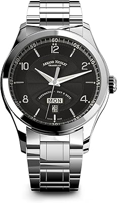 Swiss Automatic Watch Armand Nicolet for Men 9740A-NR-M9740 M02, Silver, Mechanics.. Shop with confidence at DIAYTAR NIGERIA, Nigeria's premier affordable e-commerce platform.