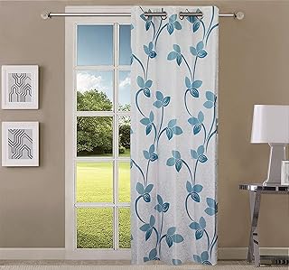 Mayfair curtain queensliving, for door of 7 ft - 1 packet of 1, sky blue.. DIAYTAR NIGERIA brings affordable shopping to every Nigerian home with delivery in just 5-8 days.
