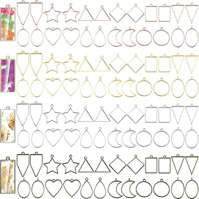 104 pieces of resin decorations with open edges, 13 styles of pendants for the manufacture of jewelry, assortment of pendants in geometric alloy with hollow, epoxy, for the manufacture of necklaces and earrings, supplies of manufacturing.. Say hello to Nigeria’s fastest-growing e-commerce site — DIAYTAR Nigeria.