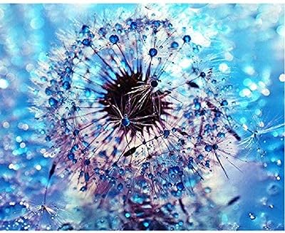 Blue dandelion puzzle of 5,000 pieces for adults, each room fits perfectly.. DIAYTAR NIGERIA: Making quality products accessible to all Nigerians at affordable prices.