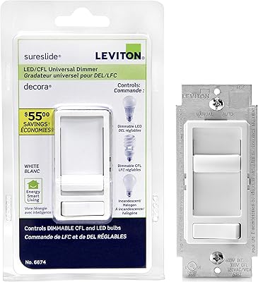 Universal LED flashlight leviton 6674-P0W Sureslide and CFL/600 W, white.. Shop without limits at DIAYTAR NIGERIA and receive your purchases at budget prices within the week.