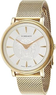 Quartz watch with three needles for women Versace in stainless steel ve8102319, silver color, silver, bracelet.. With DIAYTAR Nigeria, your wishlist becomes reality, fast.