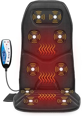 Comfortable massage siege cushion with heat, back massage cushion with 10 vibration engines, heated massage chair cushion, body electric masseur to relieve pain, gifts for women and men.. Nigeria's most diverse e-commerce platform delivers quality and affordability to your doorstep in 5-8 days.