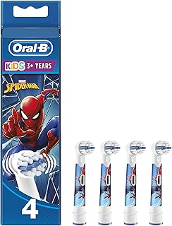 Oral-B Marvel Spider-Man electric toothbrush, 4 package for teeth and sensitive gums, from 3 years old.. DIAYTAR NIGERIA: Connecting Nigerians with their needs through our affordable and diverse marketplace.