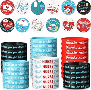 72 nurse gifts comprising 36 silicone nurse bracelets, elastic bracelets and 36 round buttons pins for graduation party supplies from the nurse and the doctor.. Shop efficiently with DIAYTAR NIGERIA, offering thousands of products at unbeatable prices delivered promptly.