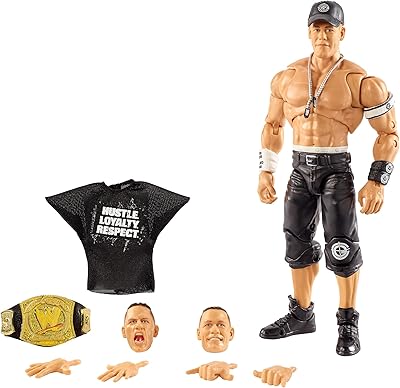 Mattel WWE John Cena Ultimate Wave 10 Edition figurine, 6 inches high, with interchangeable entrance jacket, additional head and interchangeable hands, from 8 years old.. DIAYTAR NIGERIA: Where affordability meets variety, with thousands of products delivered in less than 8 days.