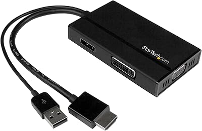 Startec. Video adapter 3-in-1 ComTravel HDMI to DisplayPort VGA or DVI.. DIAYTAR NIGERIA: Making online retail accessible to all with affordable nationwide shipping.