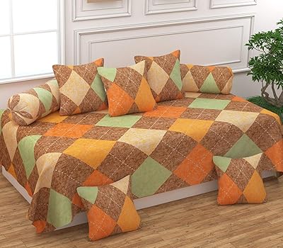 Set of multidimensional Diwan Covers in 8 -room microfiber (5+2+1).. DIAYTAR NIGERIA revolutionizes access to quality products with affordable prices and dependable shipping.
