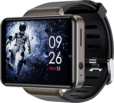 Smart watch Rainbovi DM101 4G for men, 2.4 -inch screen, Android 7.1, 1 GB of RAM, 16 GB of ROM, 2080 mAh, Face ID, Double Camera, Bluetooth, GPS, Waterproof IP67 (Black - 1 GB + 16 GB).. Get top brands at bottom prices, only on DIAYTAR Nigeria.