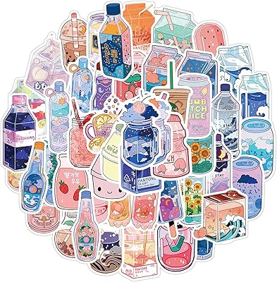 Cabine drinking stickers for water bottles, 50 pieces, cute, waterproof, beauty and fashion stickers for teenagers, girls, perfect for water bottles, laptop, telephone, travel, very resistant vinyl.. Thousands of items at your fingertips — DIAYTAR Nigeria makes it happen.