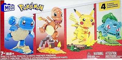 Set of four Mega Constructs Pokémon - Pikachu, Bulbasaur and Carapuce - 818 pieces.. Nigeria's fastest-growing e-commerce site offers unbeatable prices and delivery within 8 days.