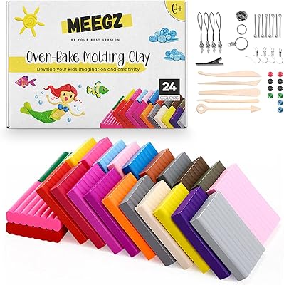 MEIGS modeling paste for children - 24 -colored polymer clay with sculpture tools and accessories - ecological and non -toxic toy - dried clay in the open air for children.. Experience the power of choice with DIAYTAR NIGERIA's vast catalog and affordable 5-8 day delivery.