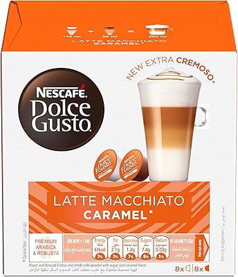 Nescafé Dolce Gusto Caramel Latte Macchiato - 16 Capsules, 8 TASSES.. DIAYTAR Nigeria delivers happiness in 5–8 days, no matter what you buy.