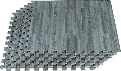 Thick printed foam tiles 30 ", Floor mat in nested wood grain superior grain, anti-fatigue floor covering, 24" x 24 ", dark gray.. DIAYTAR NIGERIA: Transforming online retail with affordable prices and consistent 5-8 day nationwide delivery.