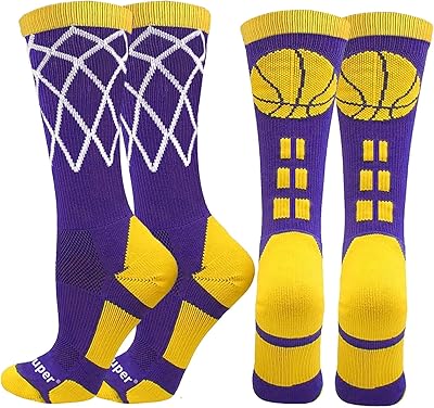 Uber Elite basketball socks with logo and basketball net (2 pairs), sports socks for men, boys, women and girls.. Shop smart, shop DIAYTAR - Nigeria's most affordable e-commerce platform with nationwide delivery.