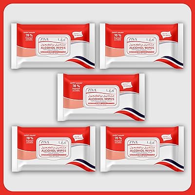 Ziva alcoholic wipes 100 5 -piece sheets (500 wipes).. DIAYTAR NIGERIA: Where shopping dreams come true with budget-friendly prices and nationwide shipping.