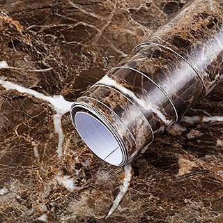 Arthom brown marble wallpaper, Waterproof oil and PVC self-adhesive wallpaper, vinyl paper for furniture coating, kitchen table top and shelf lining.. Your complete shopping companion, DIAYTAR NIGERIA offers extensive selection delivered within the week.