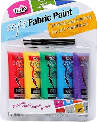 Primier paint for soft tulip fabric, 0.9 oz (pack of 5), multicolored, 4 fl oz.. DIAYTAR NIGERIA brings the joy of affordable shopping to your fingertips with delivery in less than 8 days.