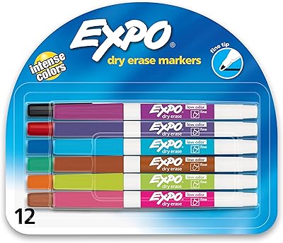 Expo 86603 Eleaze ball pen with low odor | fine markers | markers for white, matching, 12 units.. Your digital shopping companion, DIAYTAR NIGERIA offers exceptional value with delivery in less than 8 days.