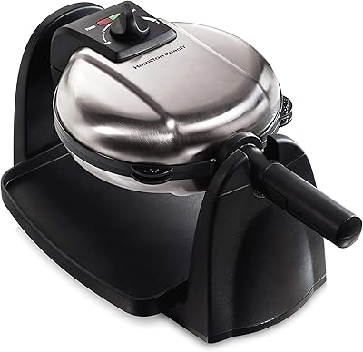 Hamilton beach foldable belgian waffle iron with removable ceramic non -stick copper plates 26030.. Discover shopping simplified with DIAYTAR NIGERIA's comprehensive platform and reliable 5-8 day shipping.
