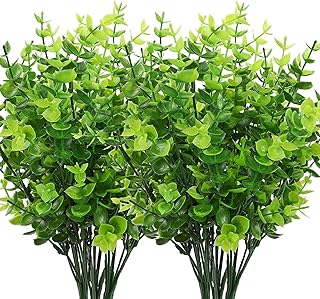 8 pieces of exterior artificial green plants, UV resistant plastic false plastic, house stems for the house, the wedding courtyard, the interior and outdoor garden, the porch, the patio, the window, the firm decoration.. DIAYTAR NIGERIA: Your one-stop e-commerce destination with affordable prices and nationwide delivery in 5-8 days.