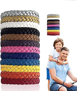 12-piece anti-mosquito bracelet, adjustable leather bands without natural insects for adults and children, repulsive 300 hours (united color) protection (united color).. Shop the smart way with DIAYTAR Nigeria — fast delivery, affordable everything.