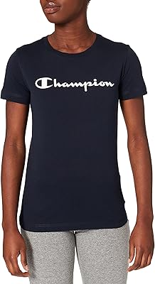 T-shirt champion women's legacy-classic logo s/s.. Discover the joy of online shopping with DIAYTAR NIGERIA's budget-friendly prices and reliable shipping.