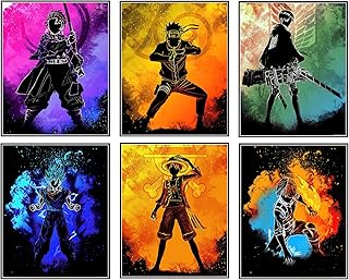 Enime poster set for teenagers for bedroom - Bedroom decoration, gift for boys, HD printing on canvas, without frame, 8 x 10 inches.. Unlock endless possibilities with DIAYTAR NIGERIA's affordable marketplace and reliable delivery service.