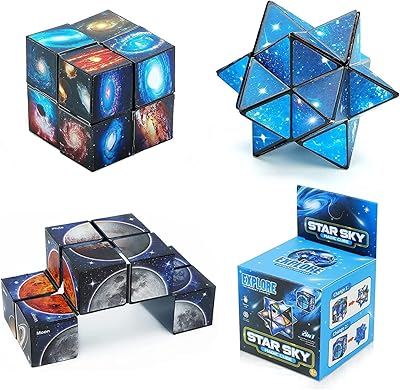 Magic cube 2 in 1 with design stars, infinite sky and planet, 3D educational for children - Gift ideas for adolescents, boys and girls.. DIAYTAR NIGERIA provides endless shopping possibilities with affordable prices and prompt delivery service.
