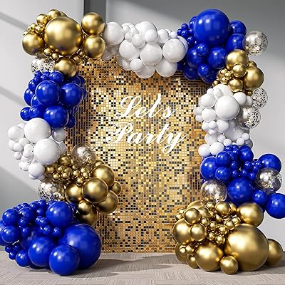 Fotiomrg 137 Pieces Kit of Balloons Royal Balloons and Gold, 12/18/10/5 inch Navy Blue Metal Gold White for 2023 Decorations of Diploma Draft Wedding Birthday Decorations.. Experience the joy of discovery with DIAYTAR NIGERIA's vast catalog and nationwide affordable delivery.