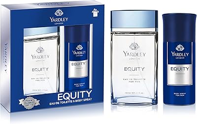 Yardley London All-Day Equity perfume box, presented as a gift made up of all-day toilet in a capacity of 100 ml and a body spray with a capacity of 150 ml.. DIAYTAR NIGERIA connects Nigerians with quality products at affordable prices, delivered in 5-8 days nationwide.