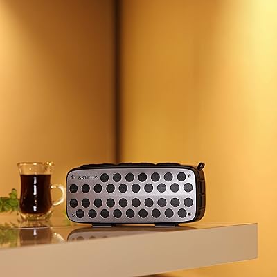 Bluetooth speaker Krypton IPX-4 resistant to splashes, gray.. Your everyday shopping destination, DIAYTAR NIGERIA offers unbeatable value with quick delivery times.