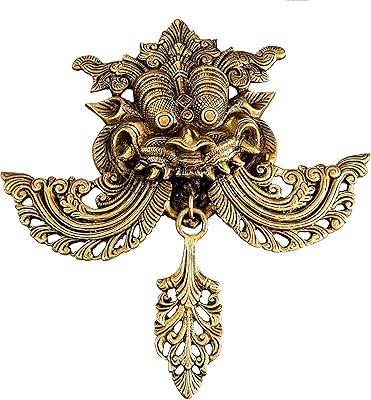 Brass esplanade wall statue | Weather eye protection | Interior decoration | brass statue - 10.5 inches.. DIAYTAR NIGERIA transforms dreams into deliveries with our affordable prices and reliable shipping.
