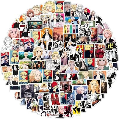 Yoclever 100 pieces anime Tokyo Revengers set of stickers, cute cartoon stickers sticker suitcase guitar with rollers in waterproof vinyl for door, laptop, luggage, car, bike.. Experience budget-friendly shopping at DIAYTAR NIGERIA, Nigeria's premier online marketplace with quick delivery.