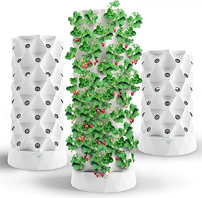 Hydroponic Nutraponics Tower - Herbs, interior fruits and vegetable cultivation system - Aéroponique Tour with humidification pump, timer, adapter, seed bed and mesh pots (64 pots).. Whether you're in Lagos, Abuja, or anywhere in between, DIAYTAR Nigeria ensures your online shopping experience is smooth, affordable, and fast.