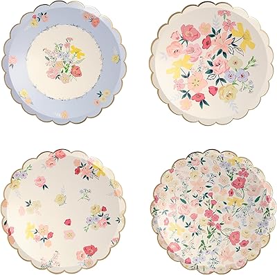 Merry-Merry English Garden design side plates, 8 pieces, multicolored.. Shop with confidence on DIAYTAR Nigeria — quality products and timely delivery.
