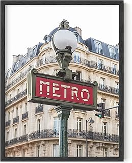 Paris wall art with red metro panel - by Haus & Hues | Carte poster of the Paris metro, travel wall art, printing of urban landscapes from Paris, wall decoration for bedroom, Paris poster | Without 12 "x 16" frame.. Discover thousands of products on DIAYTAR Nigeria — from fashion and electronics to home goods. We guarantee quick delivery and competitive pricing across the board.