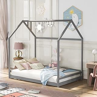 Mirax wooden bed, wooden bed frame with children's roof, adolescents, boys or girls, complete, gray.. Discover a world of affordable shopping with DIAYTAR NIGERIA's vast marketplace delivered to you in days.