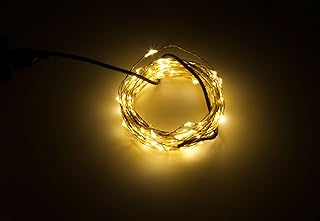 Carling LED light garland with USB socket, 50 LED bulbs, 16 feet, silver wire, for bedroom, patio, garden, party, wedding, commercial lighting (hot white).. From essentials to electronics, DIAYTAR Nigeria ships your order in no time.