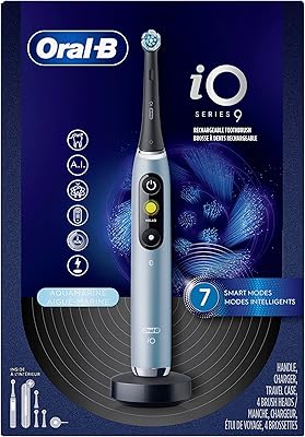 Oral electric toothbrush B EO Series 9 with 4 brush heads, Aqua Alabaster.. DIAYTAR NIGERIA: Your trusted e-commerce partner with extensive product choices and affordable delivery.