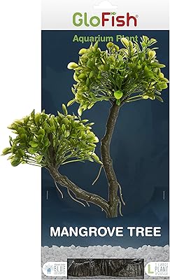 Decoration of Aquarium Glow Fish mangrove, green, size L, under light LED blue fluorescent, size M.. Experience DIAYTAR NIGERIA, where extensive product variety meets pocket-friendly prices and reliable delivery.
