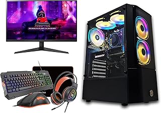 PC Gaming Full RGB set 2FR -24 -inch 165 Hz monitor, keyboard, mouse, helmet, mouse and Intel carpet and Intel i5, RTX 3050, 16 GB DDR4, Windows 10 Pro, 1 year warranty (i5-12400f/RTX3050, T -266 V2).. DIAYTAR NIGERIA: Empowering Nigerians with access to affordable products delivered within 8 days.